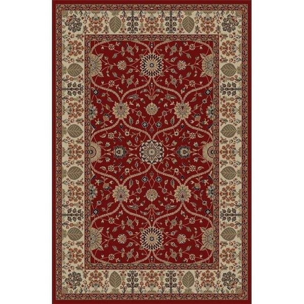 Concord Global Trading Concord Global 49004 3 ft. 11 in. x 5 ft. 7 in. Jewel Voysey - Red 49004 - main